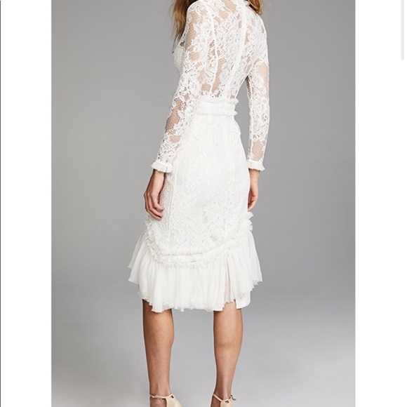 Nwt Alexis gorgeous white lace Anabella dress - Picture 2 of 10